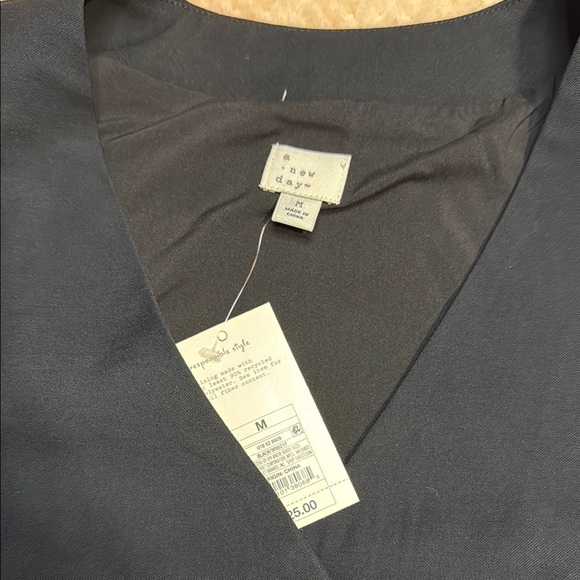 a new day Black Button-Down Vest - Picture 3 of 6